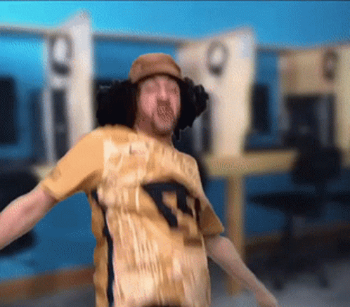 Man in Number 7 Jersey Dancing