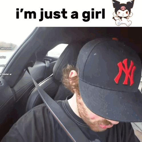 Man In NY Hat Sitting In Driver Seat GIF