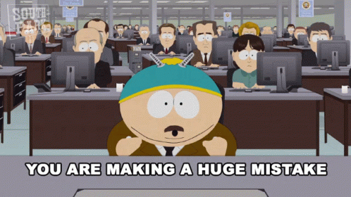 Man in Office Saying You Are Making a Huge Mistake