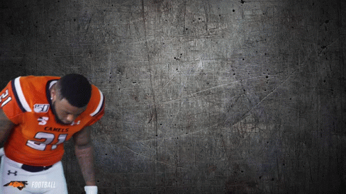 Man In Orange And Black Jersey 21 GIF