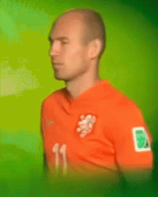 Man in Orange Shirt with Lion