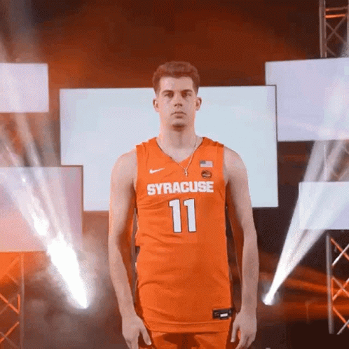 Man in Orange Syracuse Jersey
