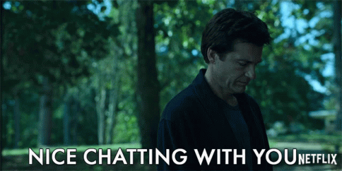 Man in Park Saying Nice Chatting With You Netflix