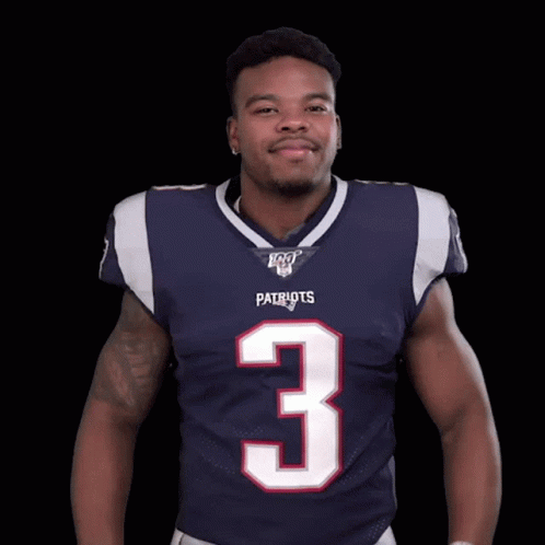 Man in Patriots Jersey Number 3