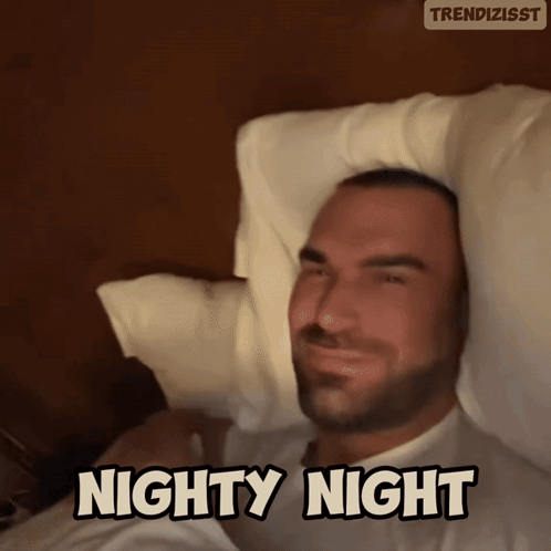 Man In Pillows Nighty Night GIF