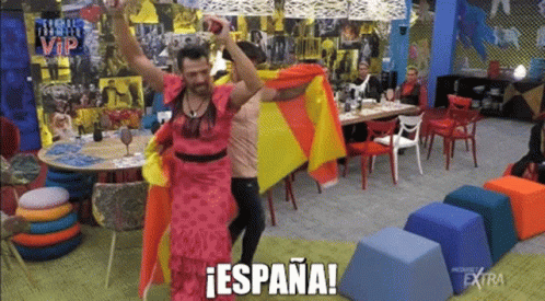 Man in Pink Dress Dancing Espana
