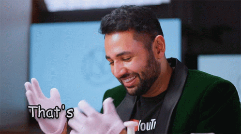 Man in Pink Gloves Says Yout