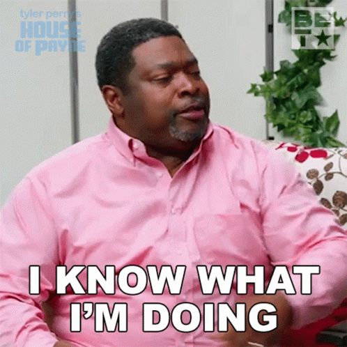 Man In Pink Shirt Says I Know What I'm Doing GIF