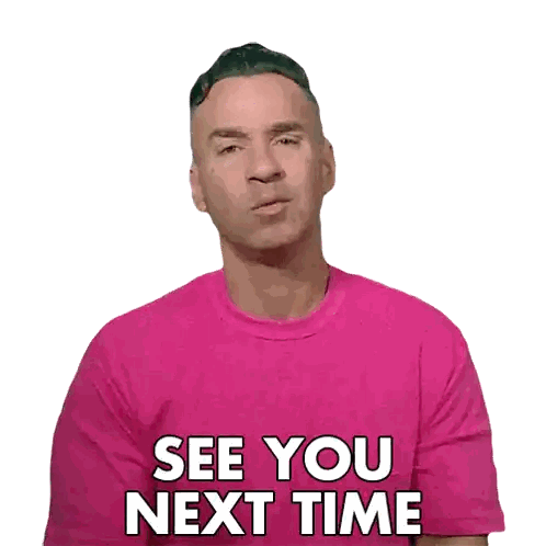 Man In Pink Shirt Says See You Next Time