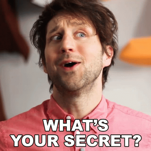 Man in Pink Shirt What's Your Secret