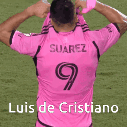 Man in Pink Shirt with Number 9 on Back