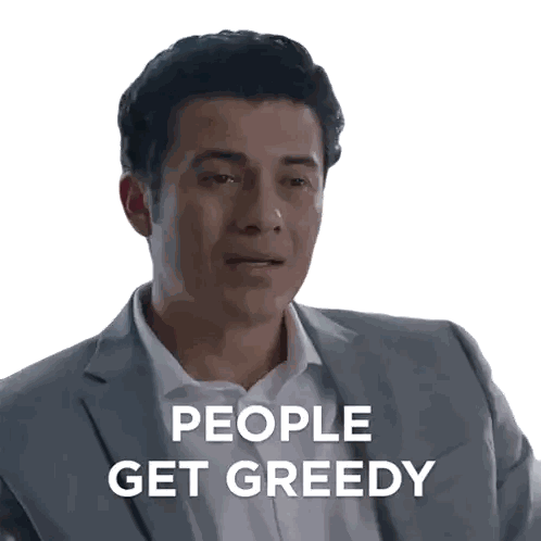 Man in Pink Suit 'People Get Greedy