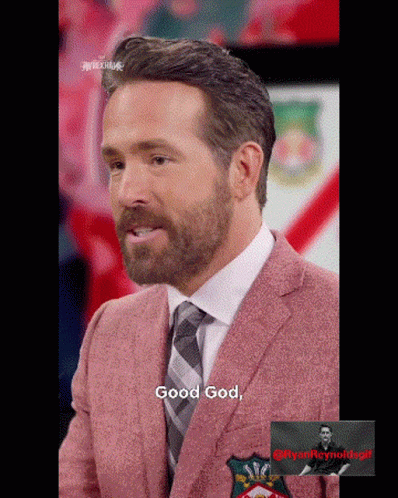 Man In Pink Suit Saying Good God GIF