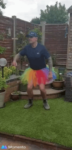 Man in Pink Tutu and White Tights