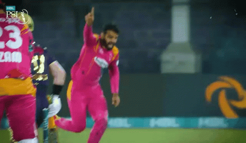 Man in Pink Uniform Number 23