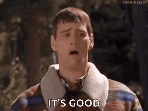 Man in Plaid Jacket Saying It's Good in Woods