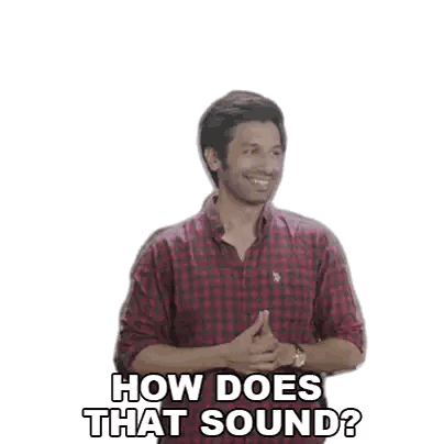 Man in Plaid Shirt Asking How That Sounds