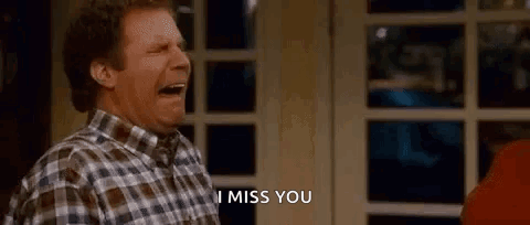 Man in Plaid Shirt Crying Miss You