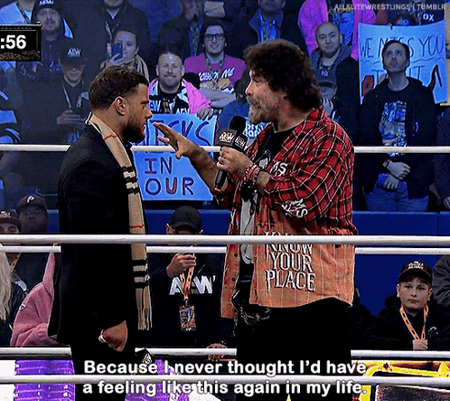 Man In Plaid Shirt Saying In Your Place Talking To Another Man GIF