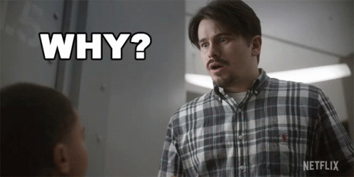 Man in Plaid Shirt Saying Why to Child
