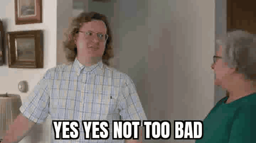 Man in Plaid Shirt Saying Yes