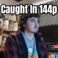 Man in Plaid Shirt Watching TV Caught in 144p