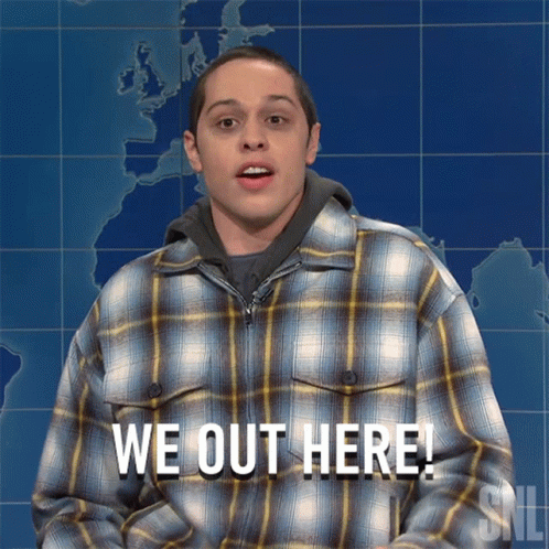 Man In Plaid Shirt We Out Here GIF
