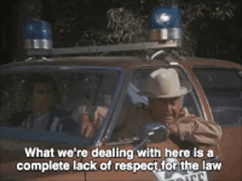 Man In Police Car What We're Dealing With GIF