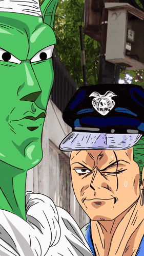 Man in Police Hat With Heart