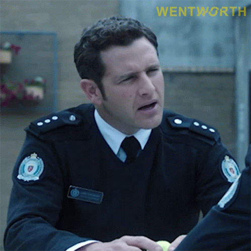 Man In Police Uniform Wentworth GIF
