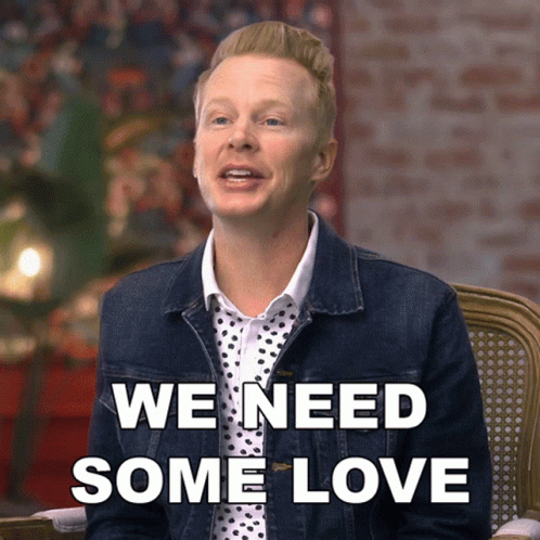 Man in Polka Dot Shirt Says We Need Some Love