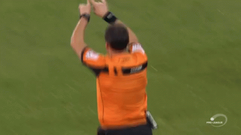 Man in Pro League Jersey Giving Middle Finger