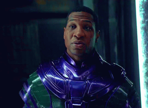 Man in Purple and Green Costume Says Shut Up