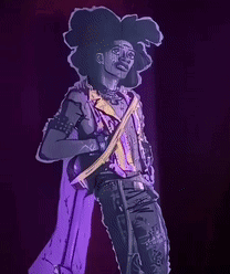 Man In Purple Cape And Jacket GIF