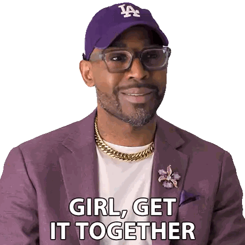 Man in Purple Jacket Saying Girl Get It Together