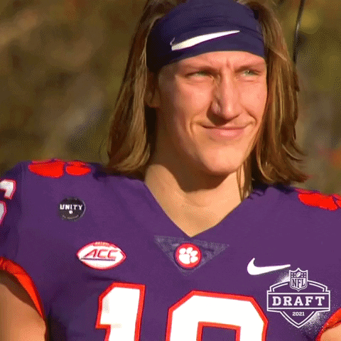 Man in Purple Jersey Saying Draft