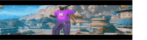 Man in Purple Shirt and Pants