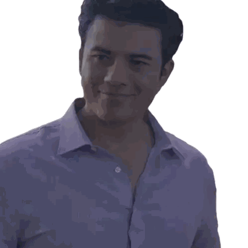 Man in Purple Shirt 'Of Course