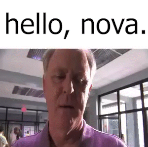 Man in Purple Shirt Saying Hello, Nova