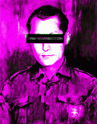 Man In Purple Shirt Saying Pan Hispanicism GIF