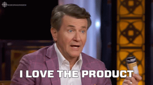 Man In Purple Suit I Love The Product GIF