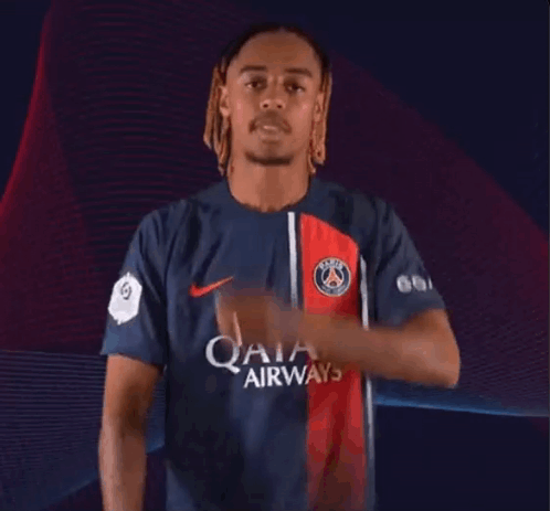 Man in Qatar Airways Jersey