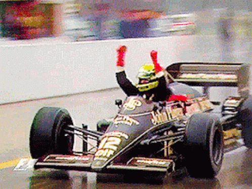 Man in Race Car with Elf