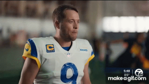 Man in Rams Jersey on Field