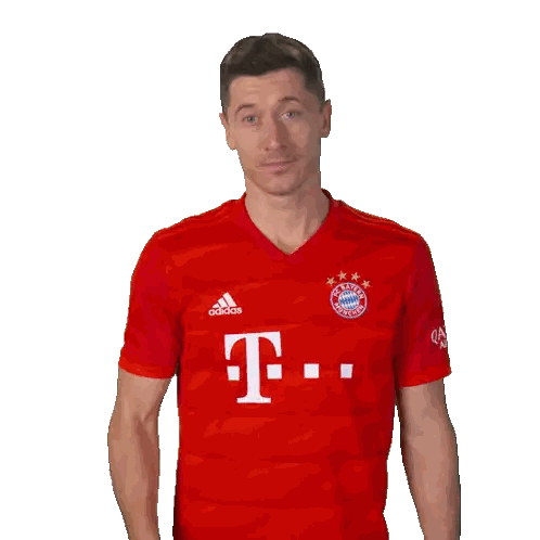 Man in Red Adidas Shirt