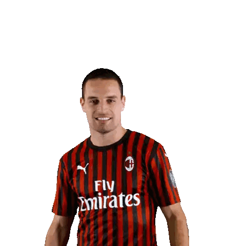 Man in Red and Black Striped Jersey