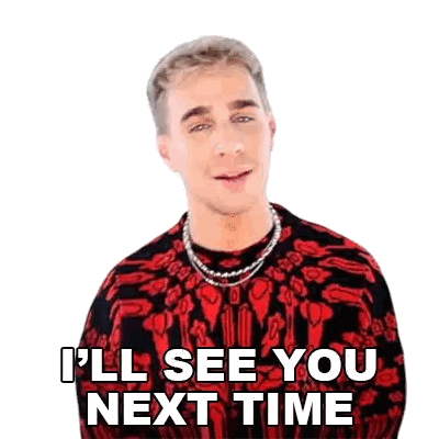 Man in Red and Black Sweater Saying See You Next Time