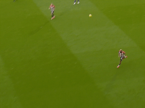 Man In Red And White Jersey Running GIF