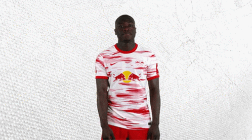 Man in Red and White Red Bull Jersey