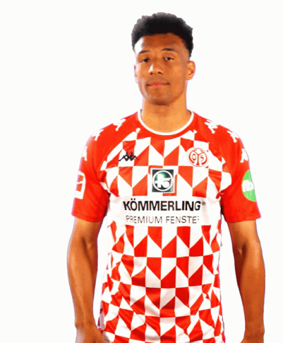 Man In Red And White Shirt Kommeln GIF